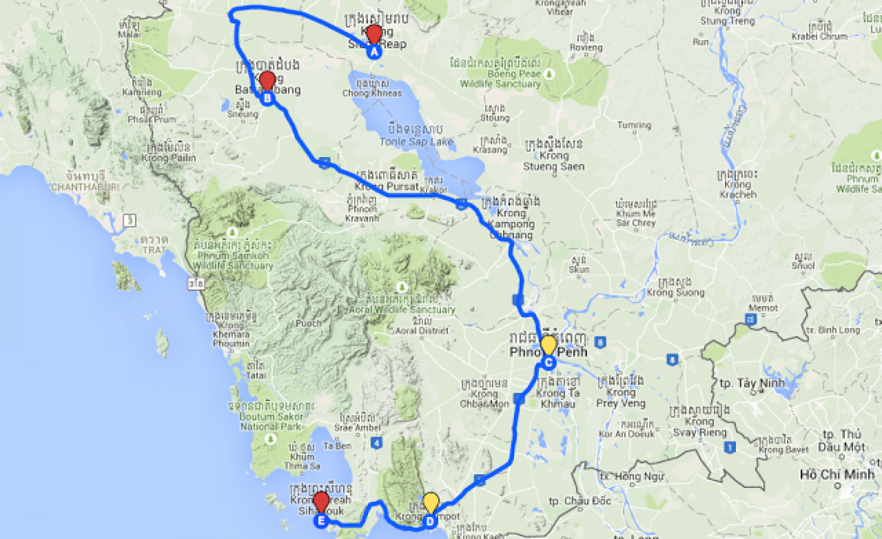 06.04.2015: Von Phnom Penh nach Kampot