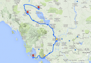 06.04.2015: Von Phnom Penh nach Kampot