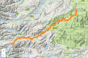 East Highland Way - Reiseplan und Route